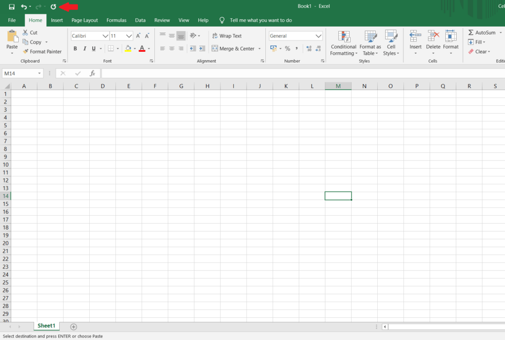 ¿Cómo repito el comando anterior en Excel?
