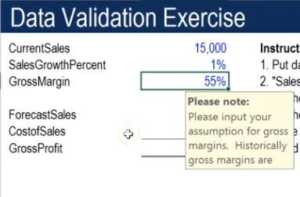 Validación de datos en Excel.