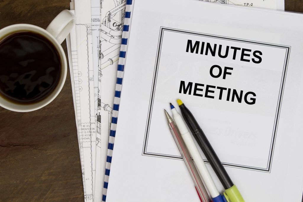 Actas de la reunión