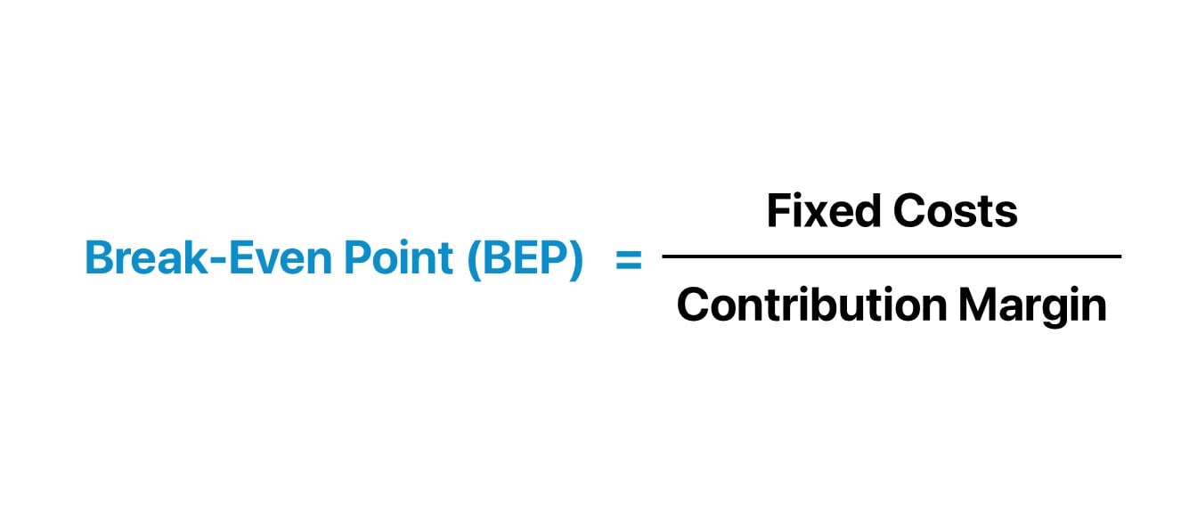Punto de equilibrio (BEP) | Fórmula + Calculadora