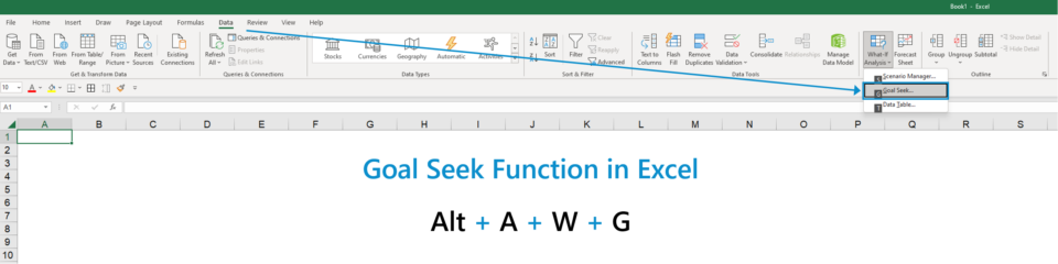 Función de búsqueda de destino en Excel