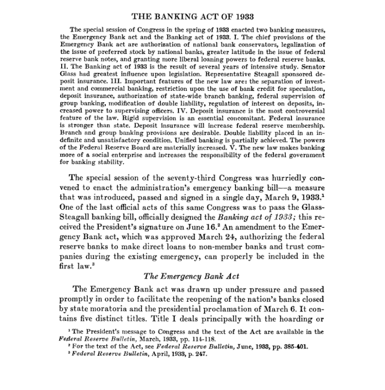 Ley del Banco de Emergencia de 1933