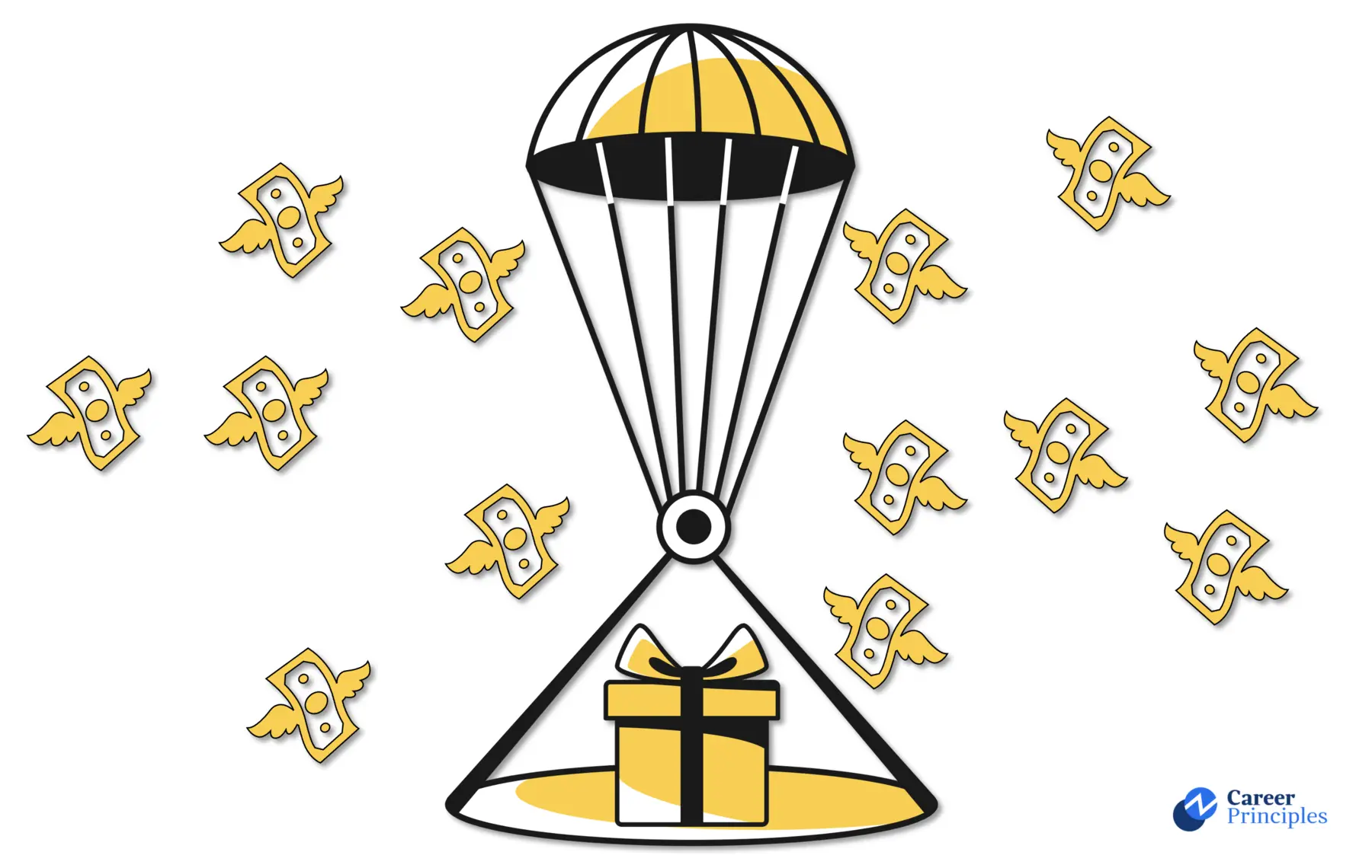 Paracaídas dorado: significado, funcionalidad y ejemplos.