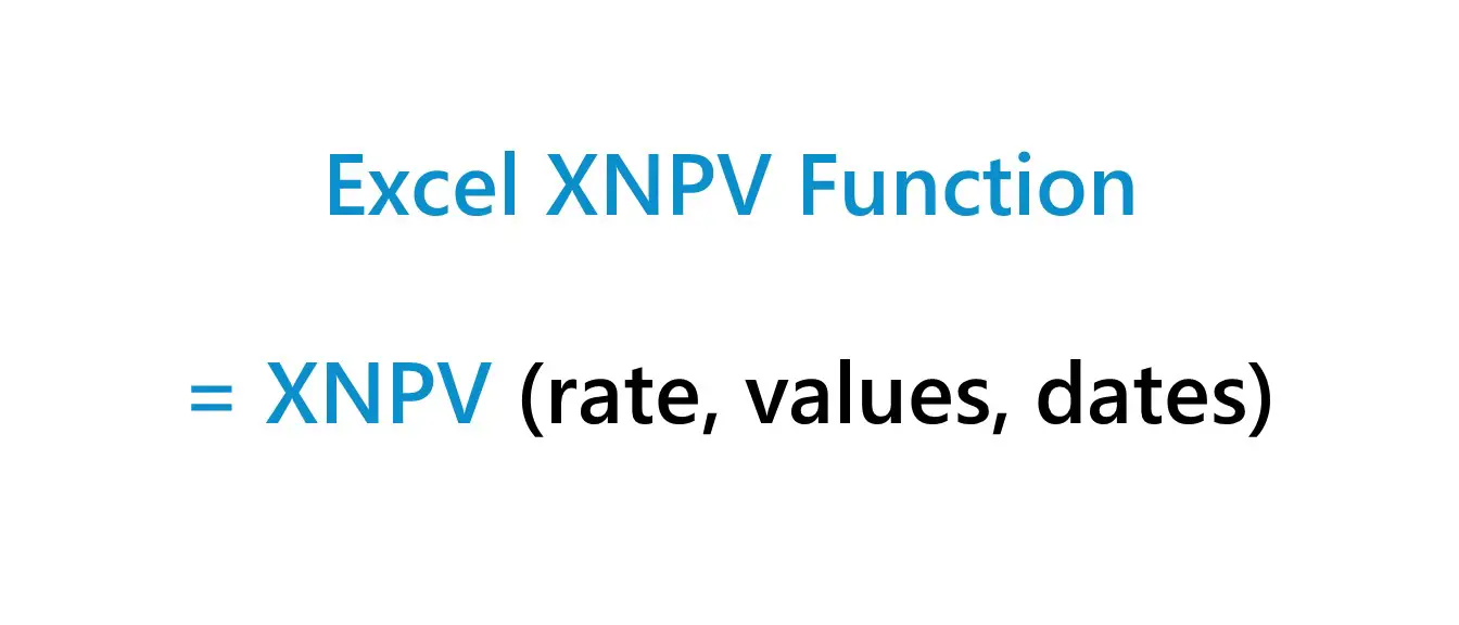 Función XNPV en Excel | Fórmula + Calculadora