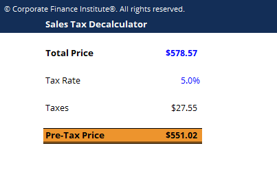 calculadora de impuestos sobre las ventas