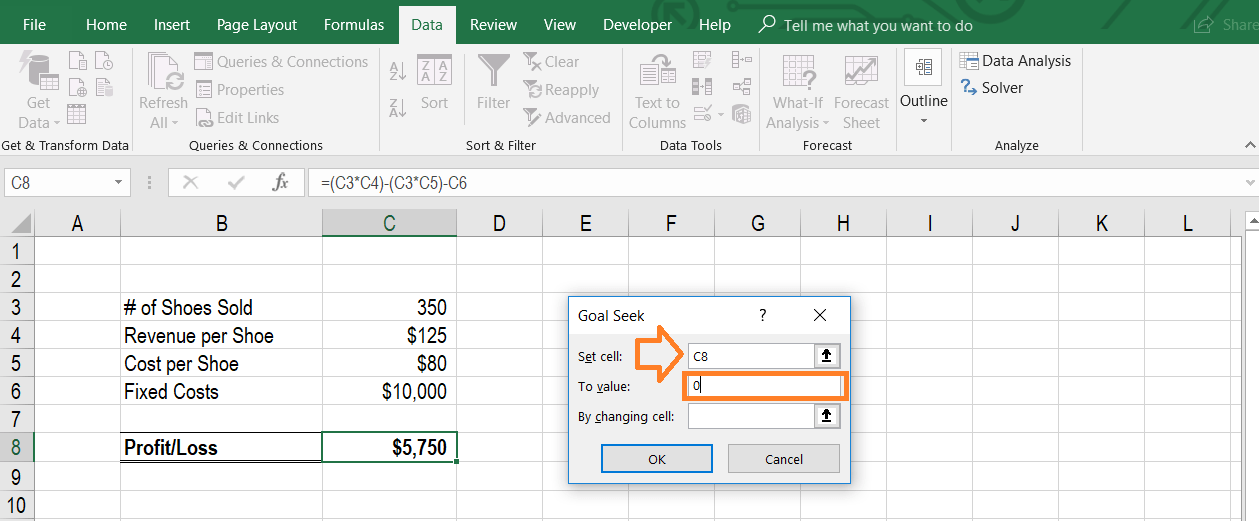 Búsqueda de destino en Excel