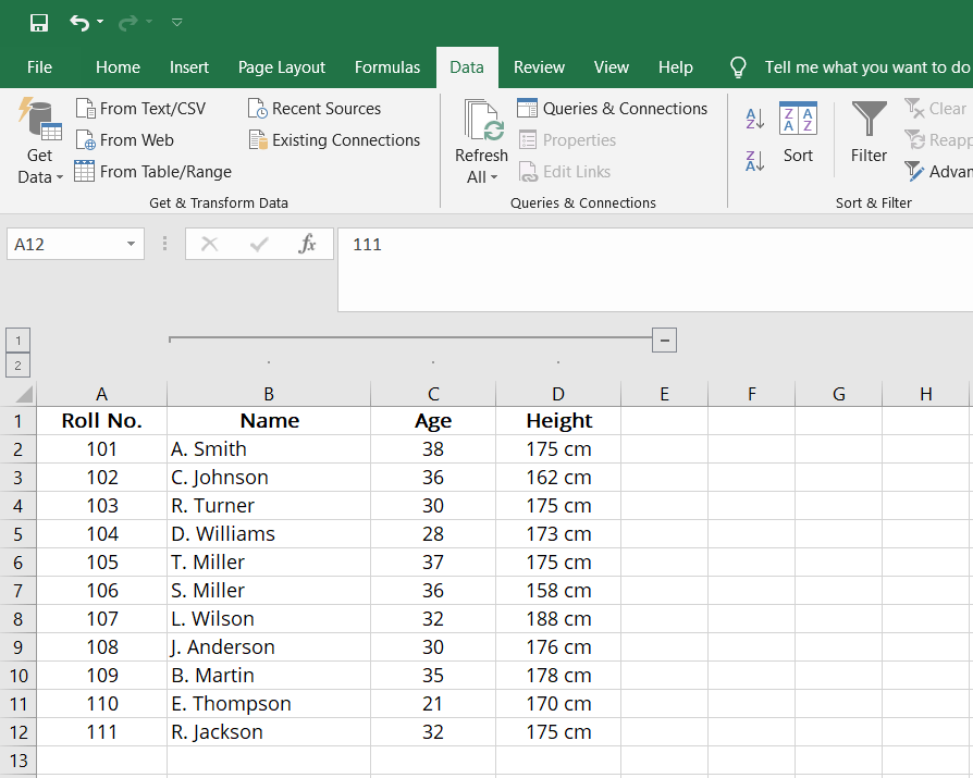 ¿Cómo amplío todas las celdas agrupadas en Microsoft Excel?
