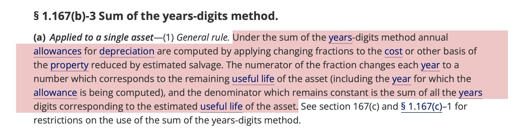 Método de suma de dígitos del año.