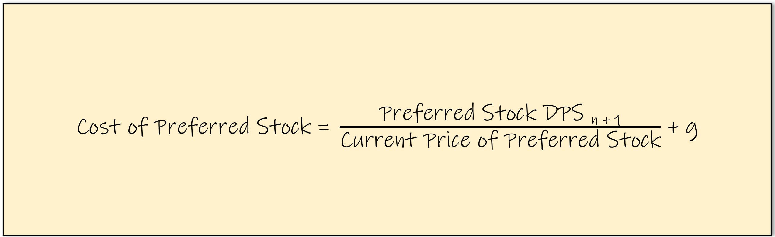 Costo de las acciones preferentes (kp)