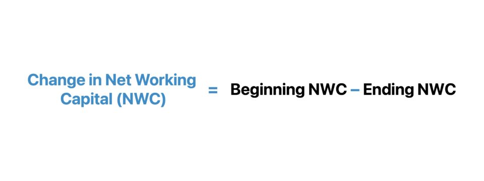 Cambio en el capital de trabajo neto (NWC)