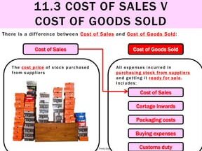 11.3 Costo de ventas versus costo de bienes vendidos |